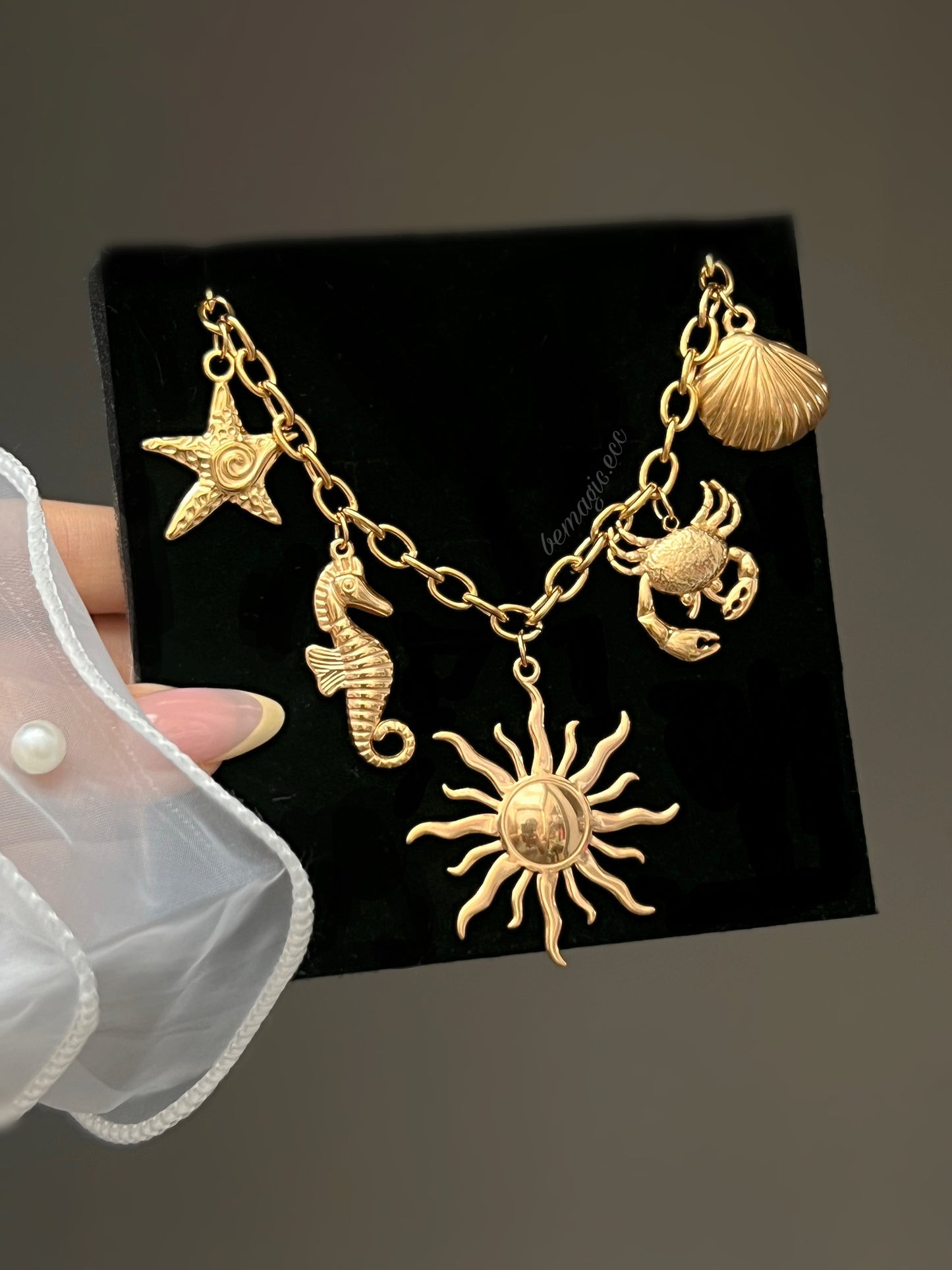 Shells Summer necklace , collar con dijes ☀️🐚🦀