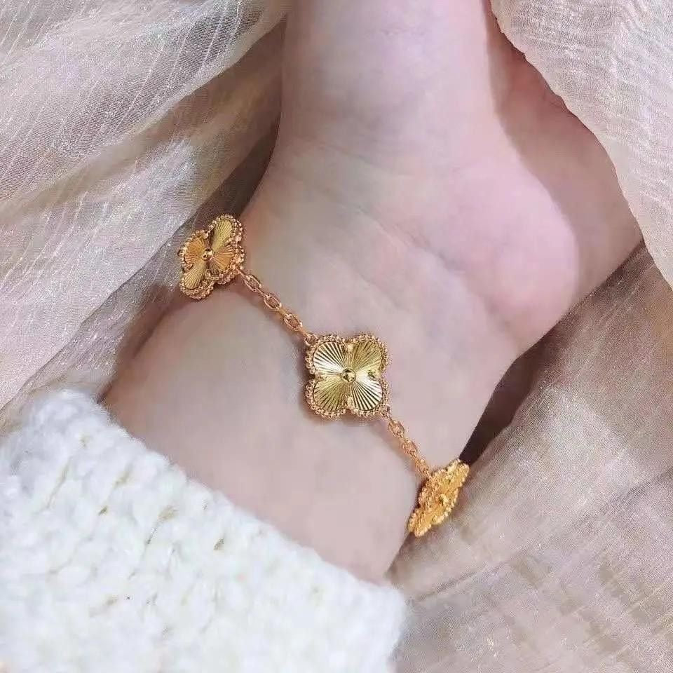 Brazalete Trébol Dorado