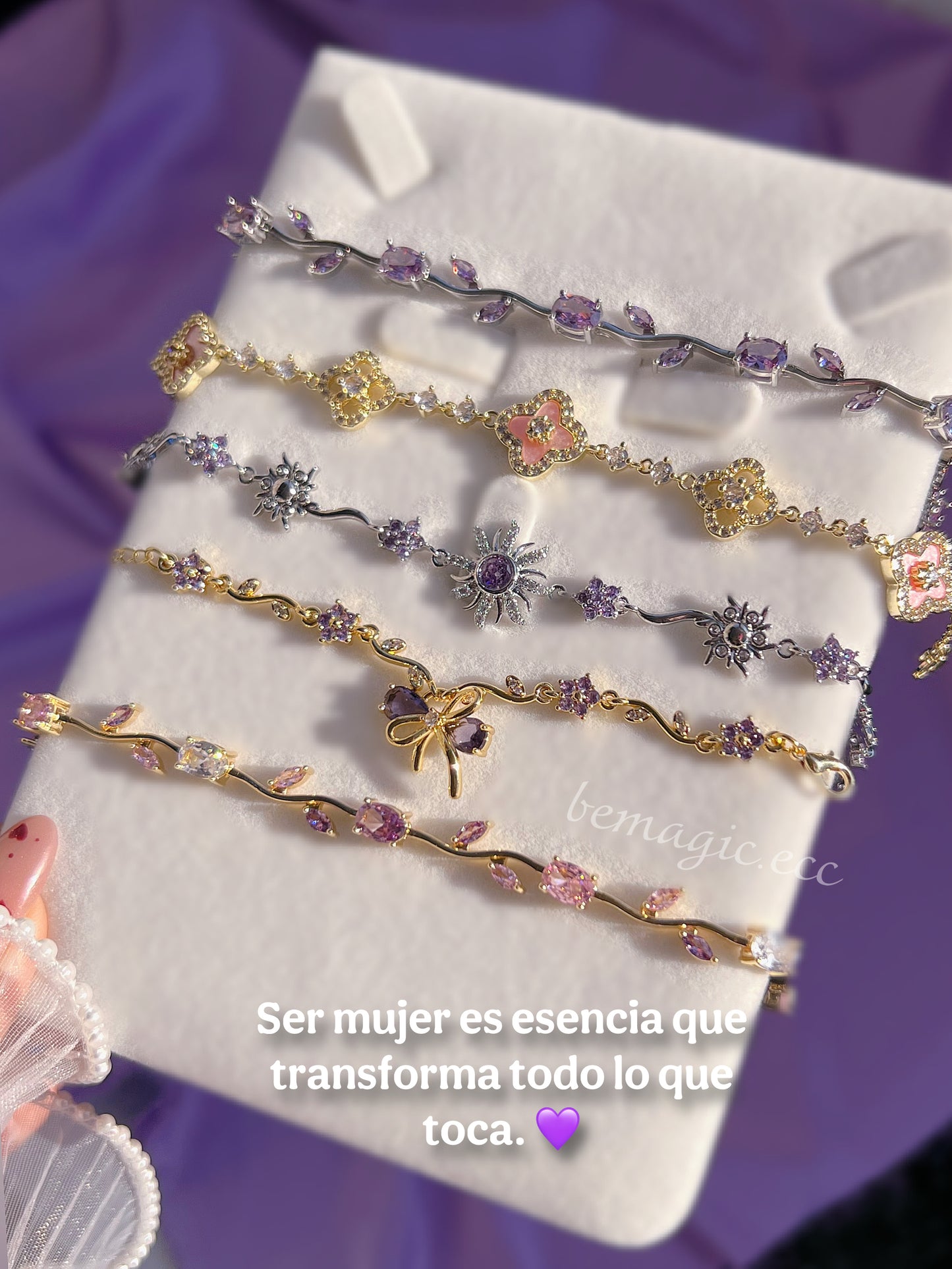 Brazaletes Mujer eres Escencia 💜