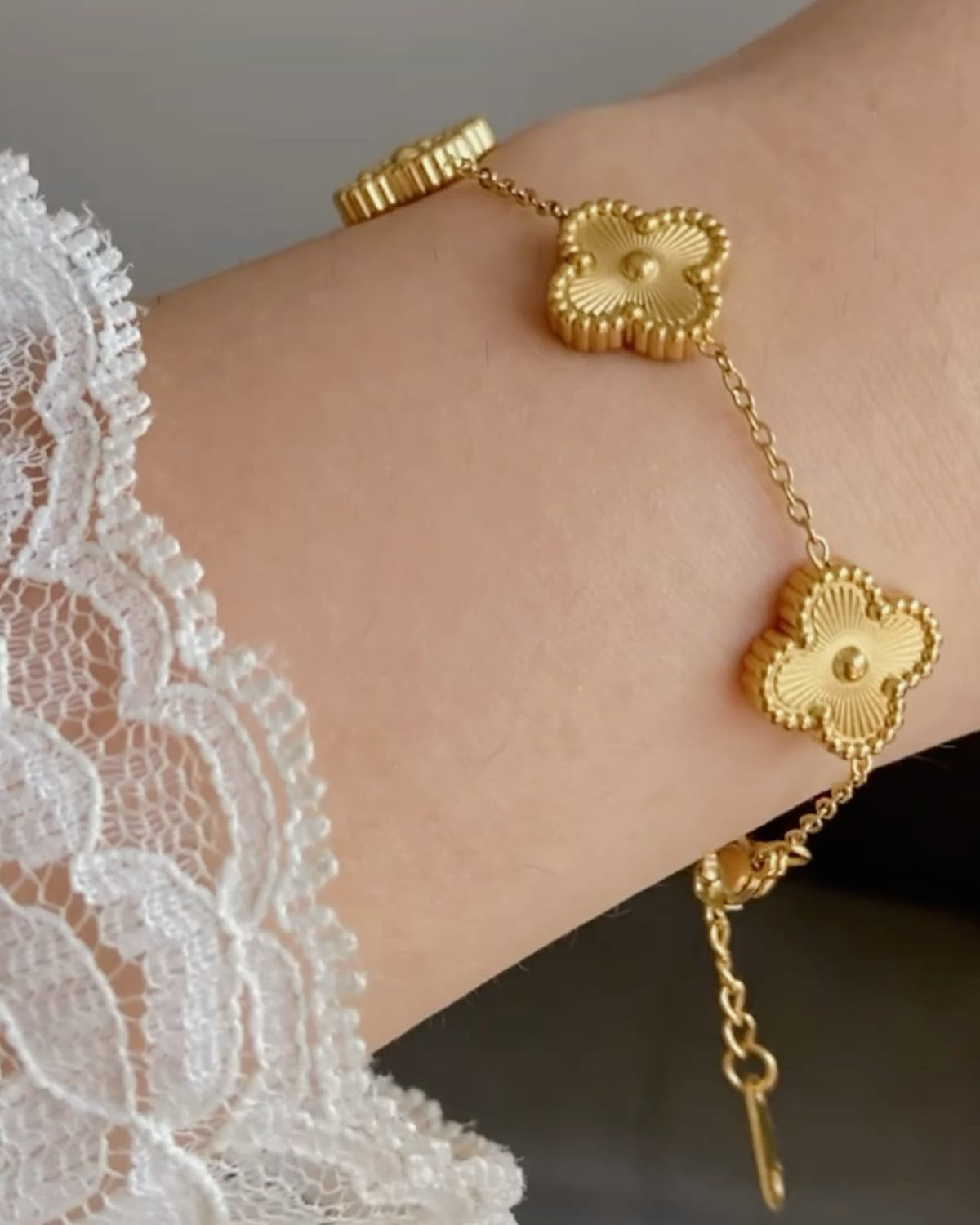 Brazalete Trébol Dorado