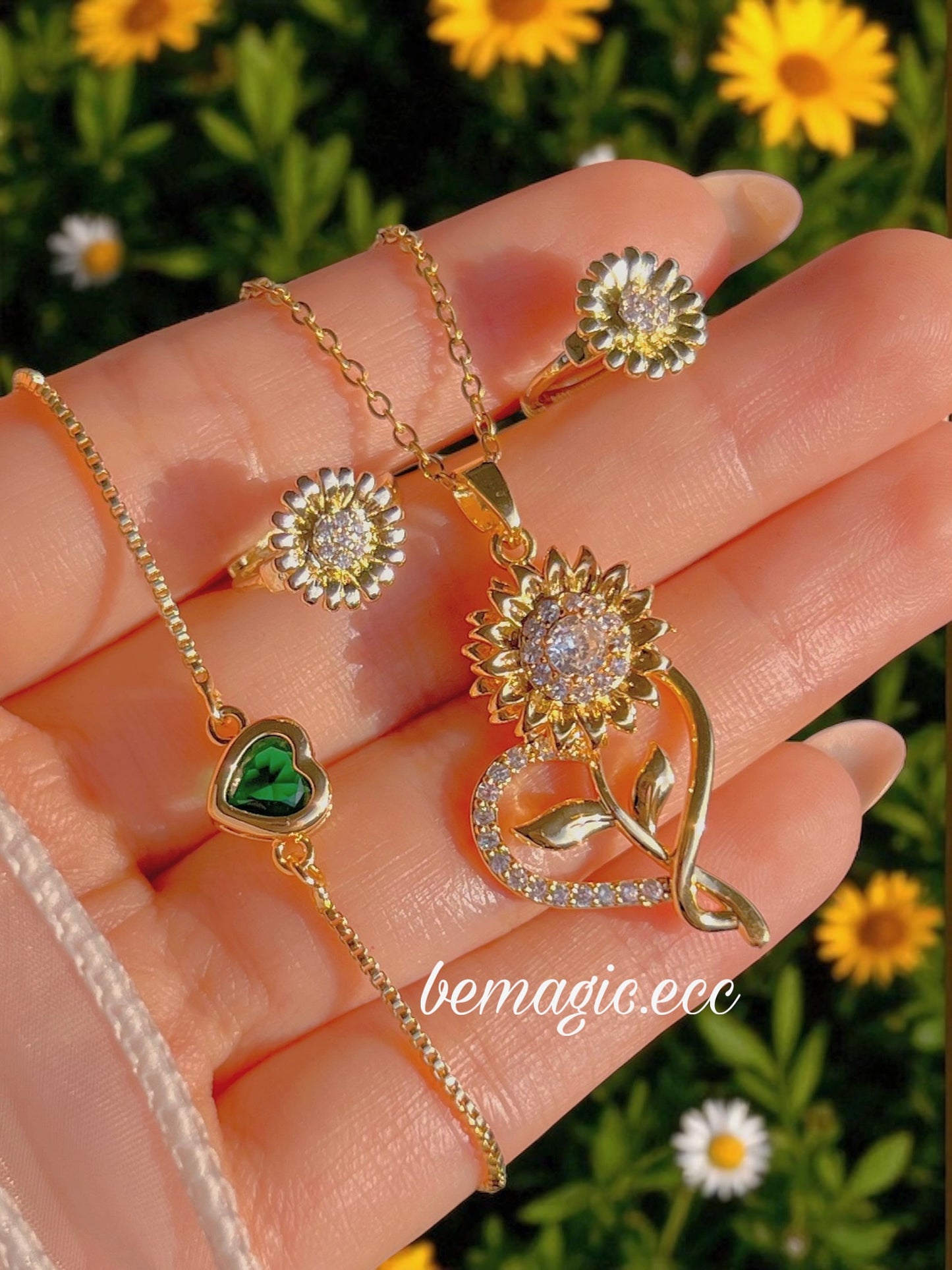 Flores amarillas Set lover💚🌻