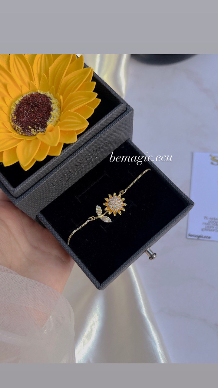 Brazalete de Girasol más cofre eterno🌻❤️