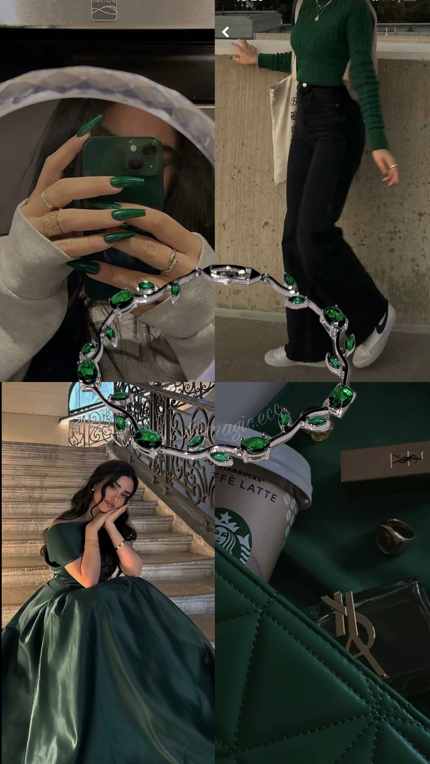 Brazalete tulipanes Tiana💚 🌷