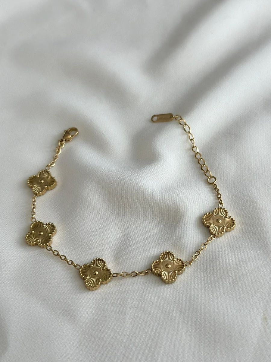 Brazalete Trébol Dorado