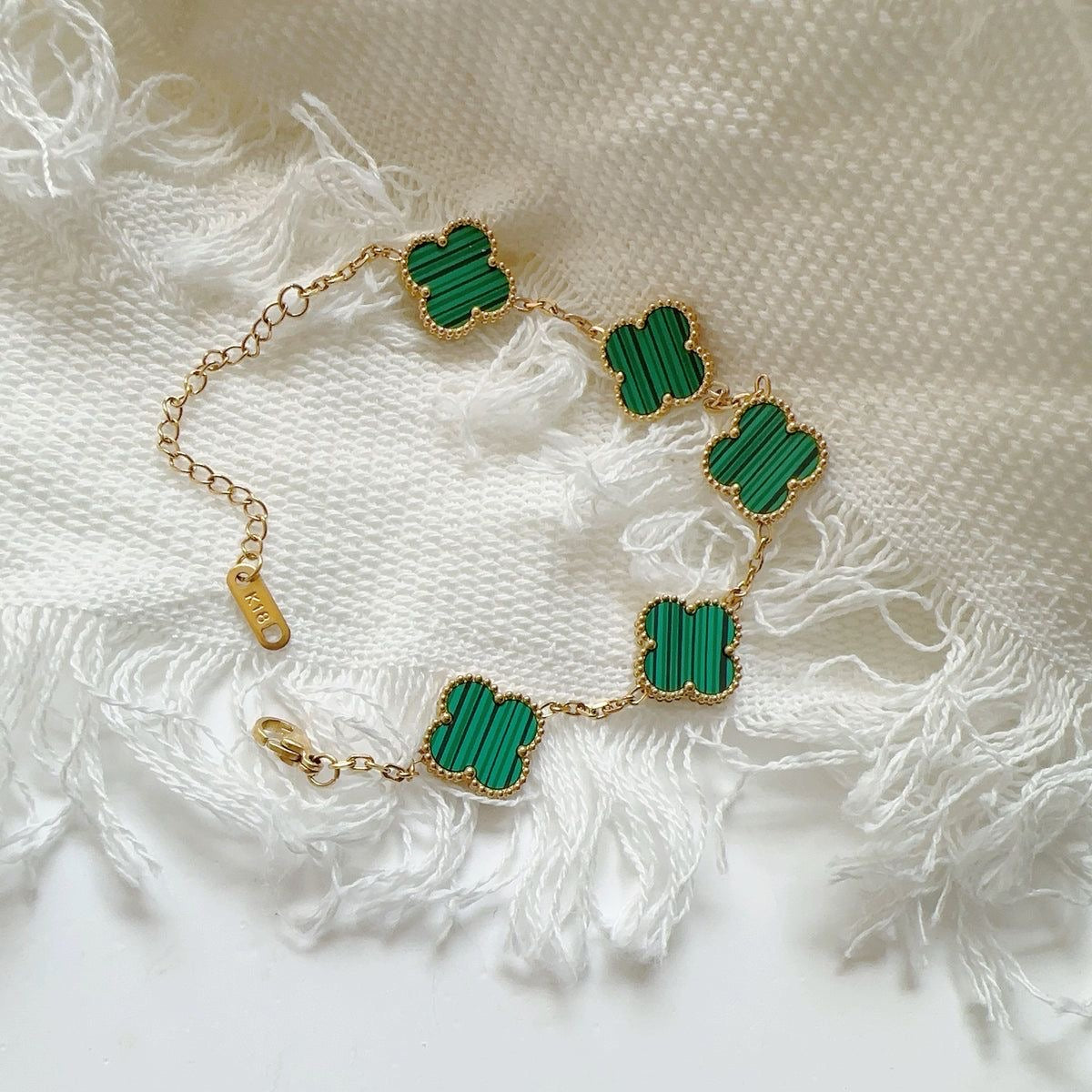 Brazalete Trébol verde ✨