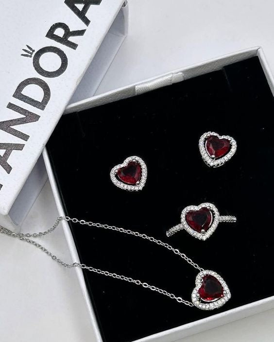Set red corazones ♥️ 💍