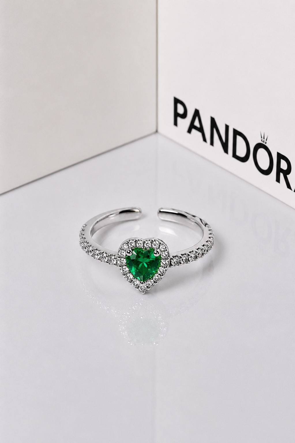 Anillo promesa Corazón verde ✨