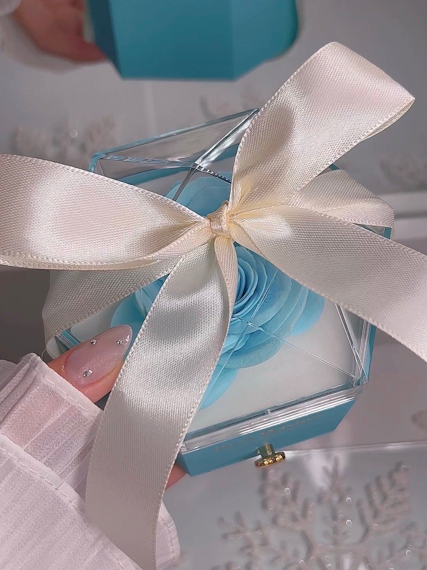 Set Blue Christmas 🩵🌷 brazalete tulipán/ envío gratis