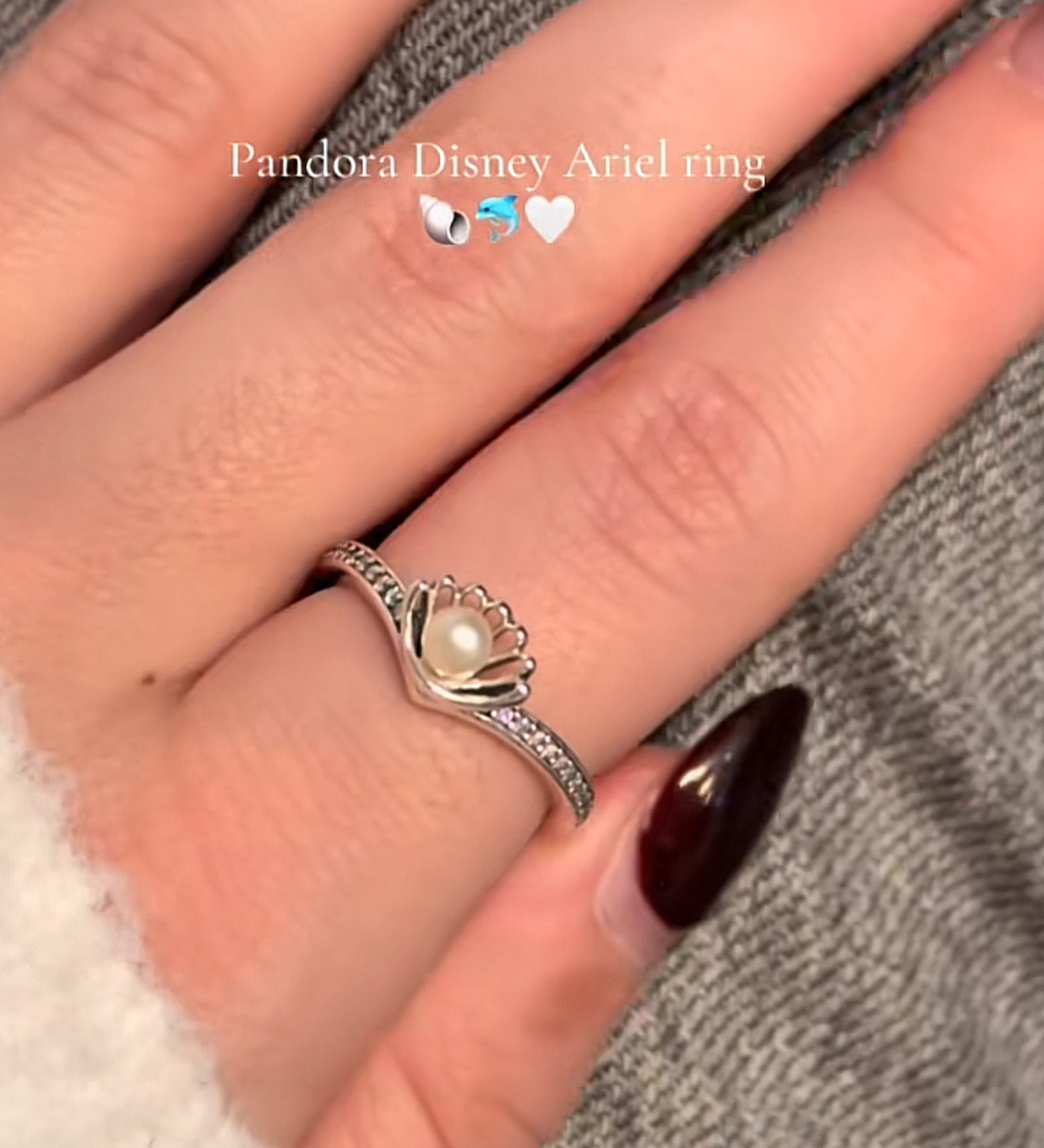 Anillo Ariel Sirenita Plata 925