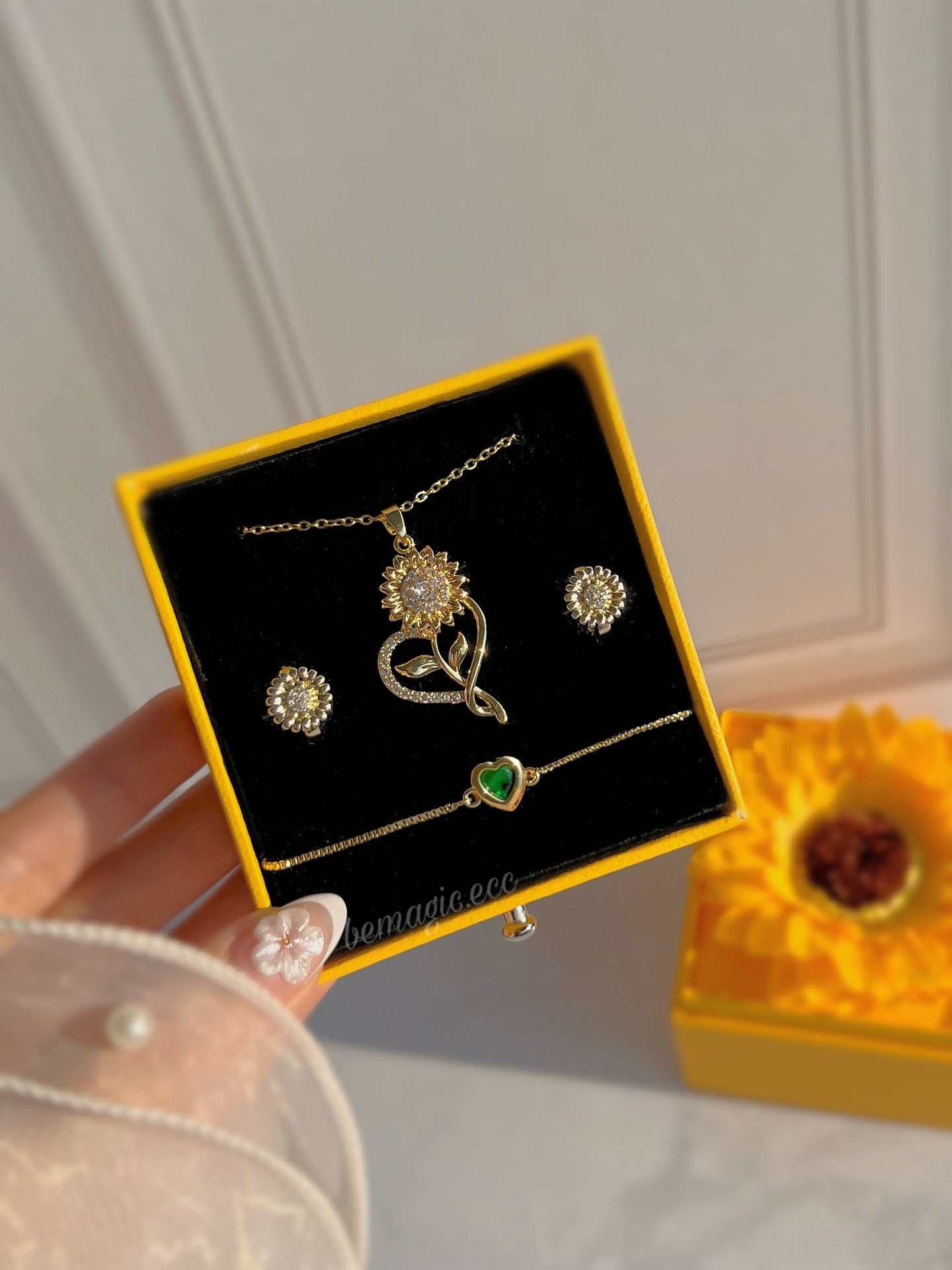 Flores amarillas Set lover💚🌻