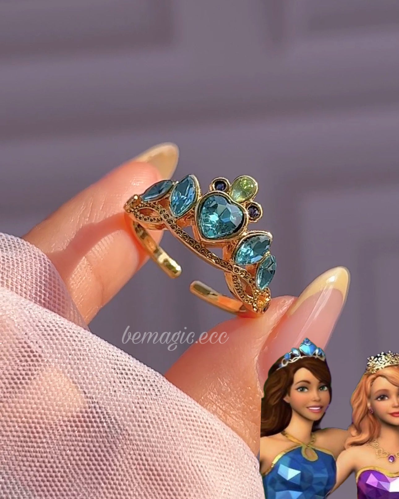 Anillos Barbie Escuela de Princesas 💖para compartir