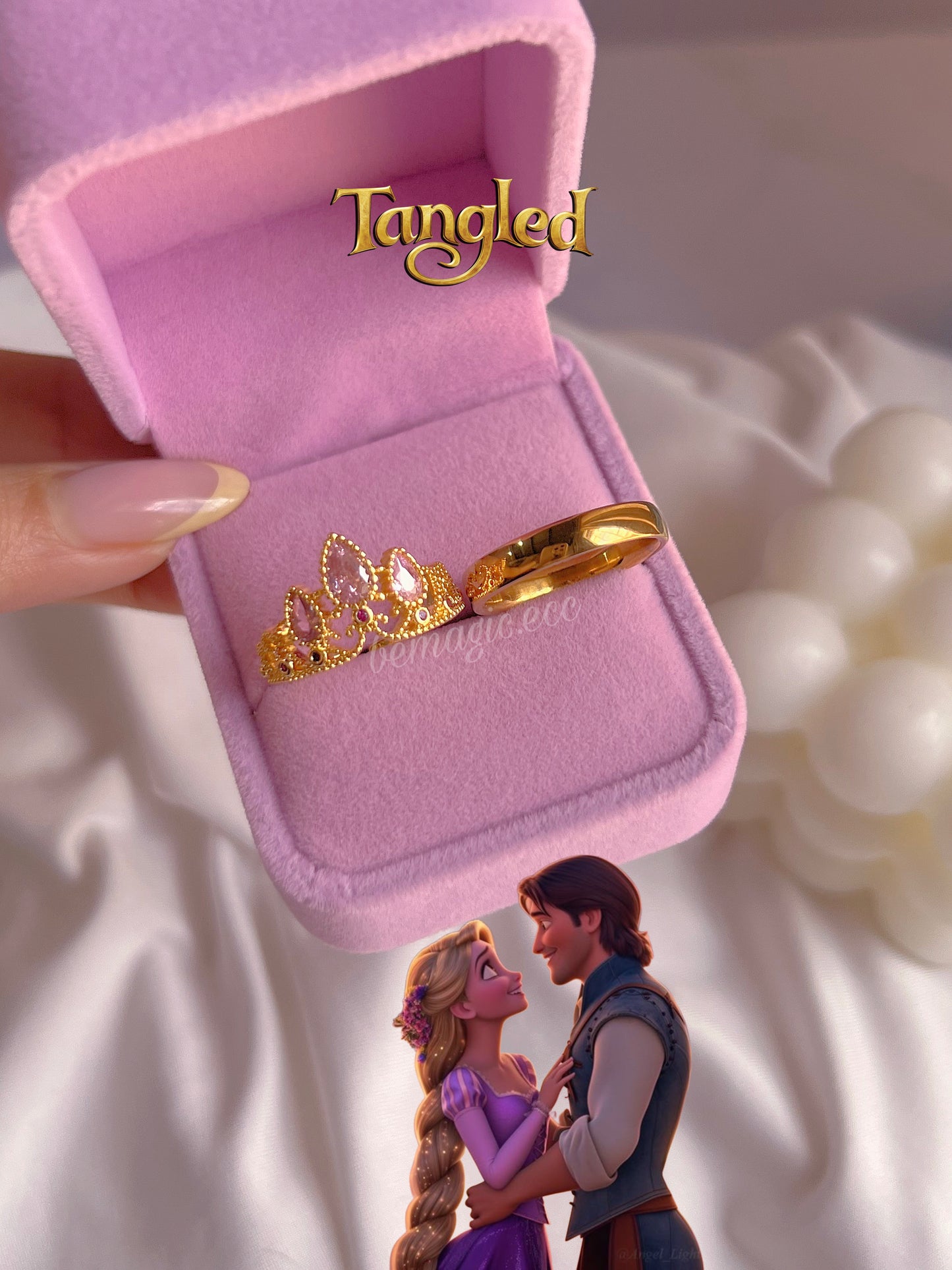 Set promesa Corona Rapunzel 💖👑