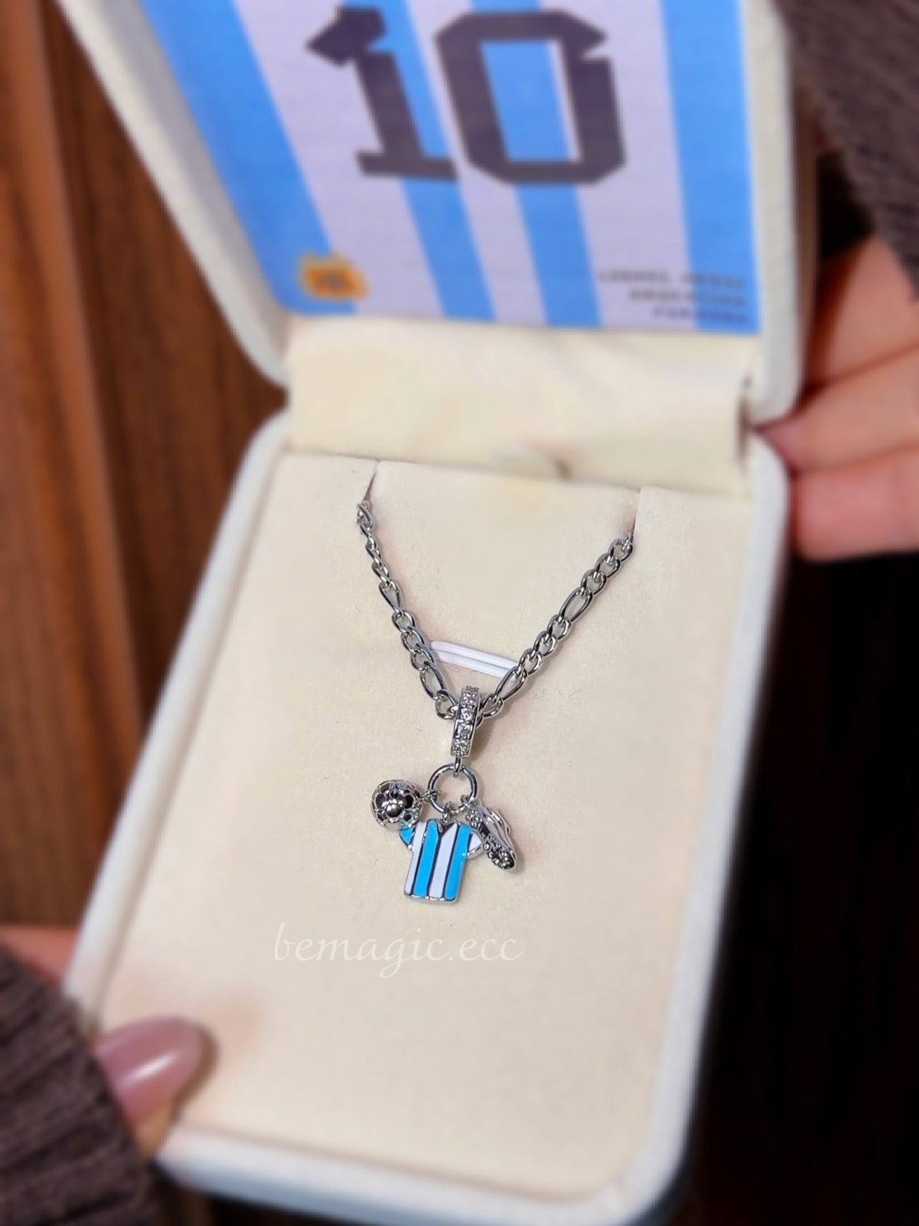 Collar Messi / Plateado 🩵⚽️