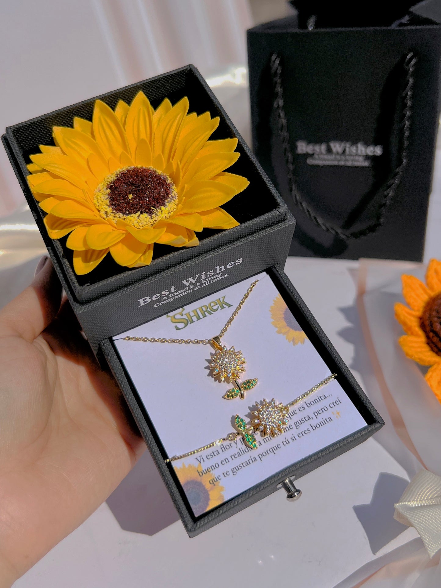Set flores amarillas "Gira como el sol" 🌻