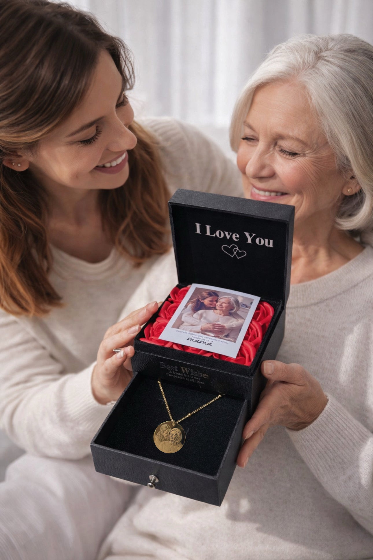 Box Mamá eres Amor 🌹♥️ Cofre rosas eternas