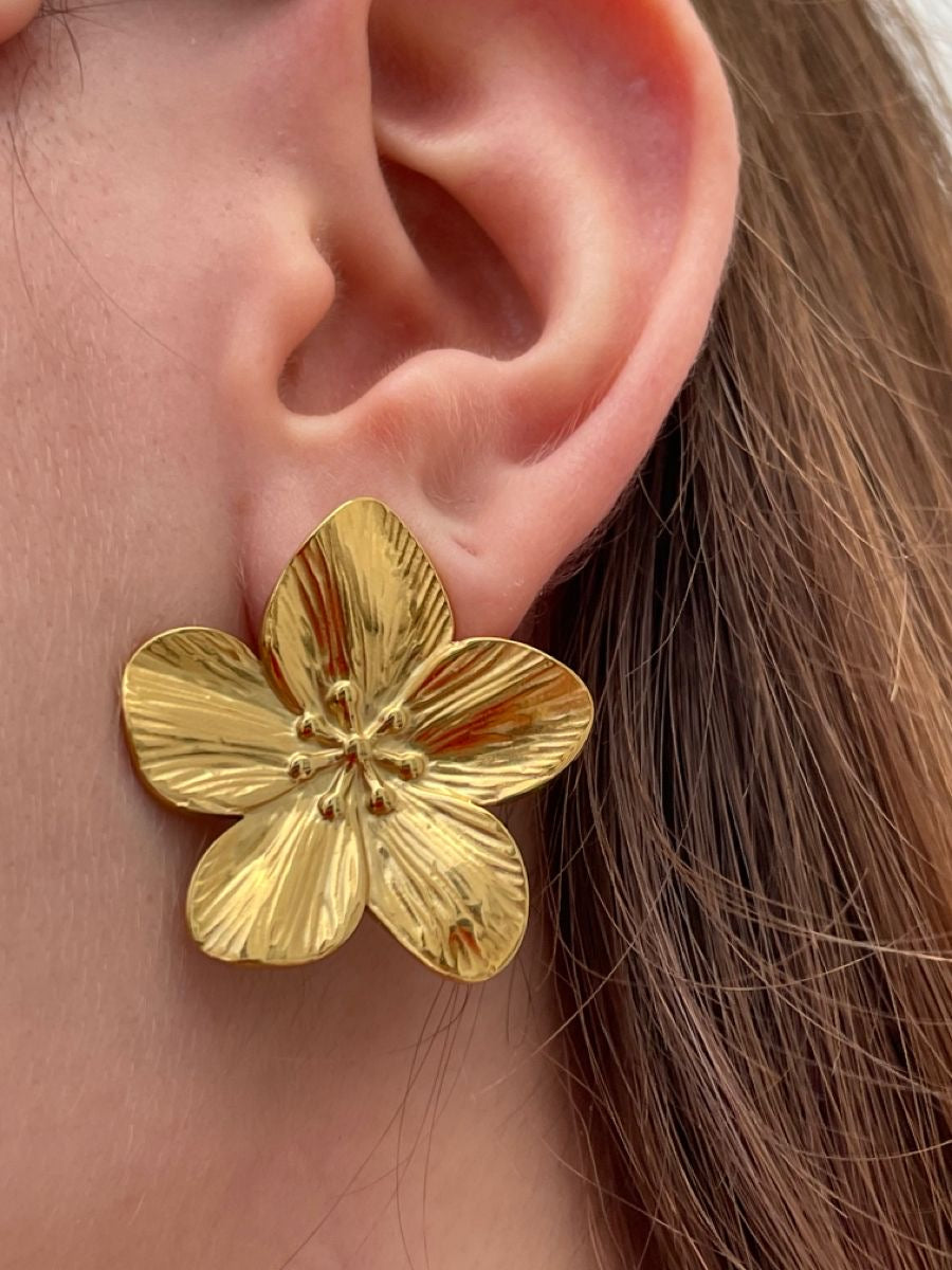 Aretes trendy flores