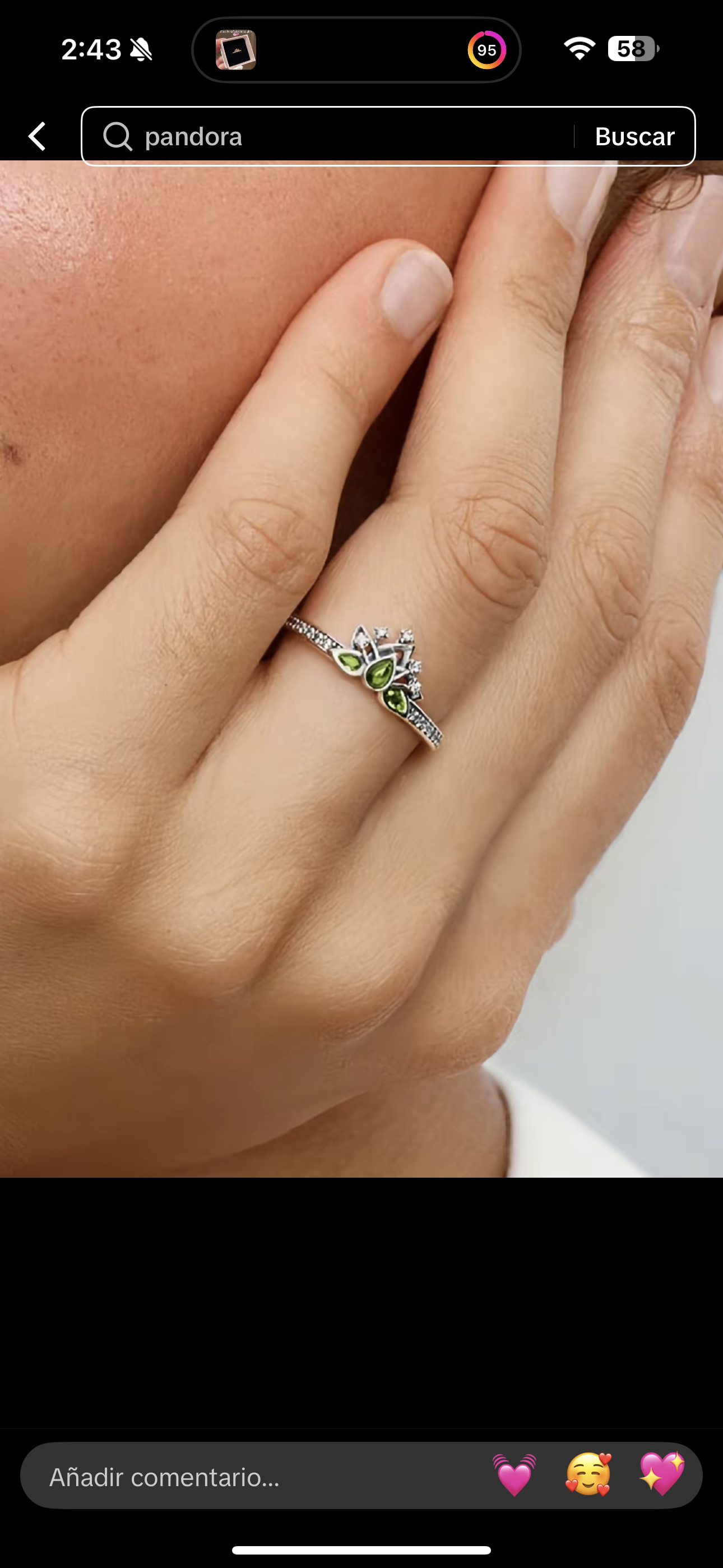 Anillo Tiana, Princesa y el Sapo Plata 925