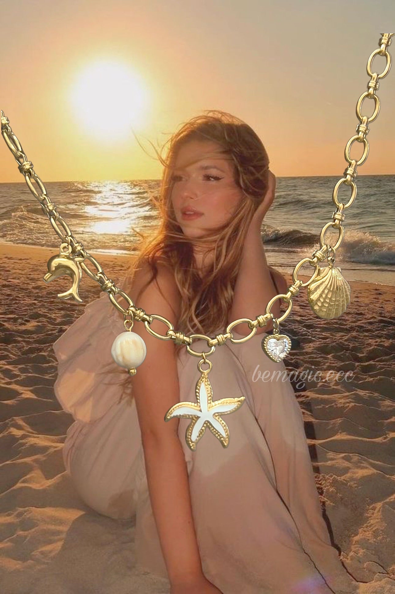 Summer Olivia Necklace 🩵🌊🐚