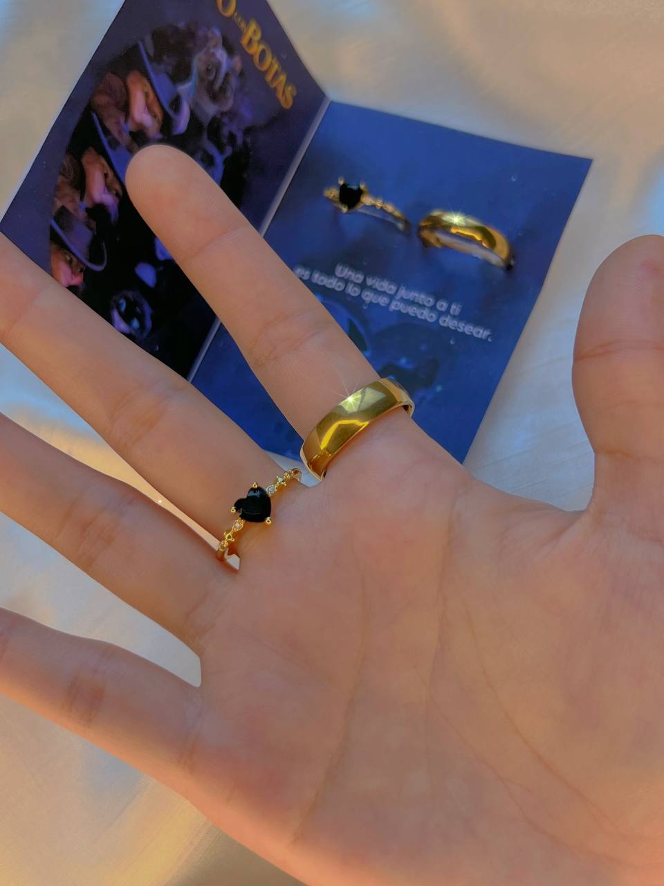 Set Anillos promesa El Gato con Botas