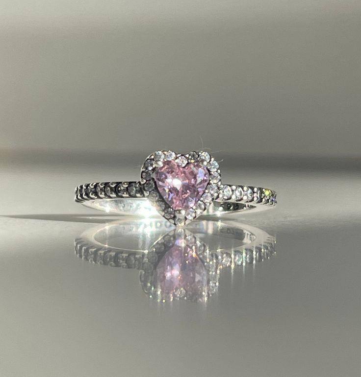 Anillo promesa Heart Pink