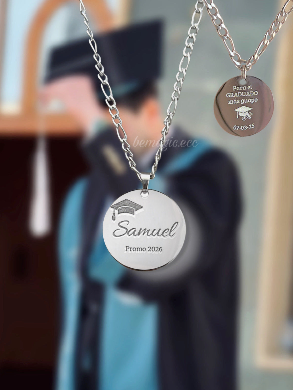 Prom King Collar👨🏻🎓 en cofre rosas eternas 💙