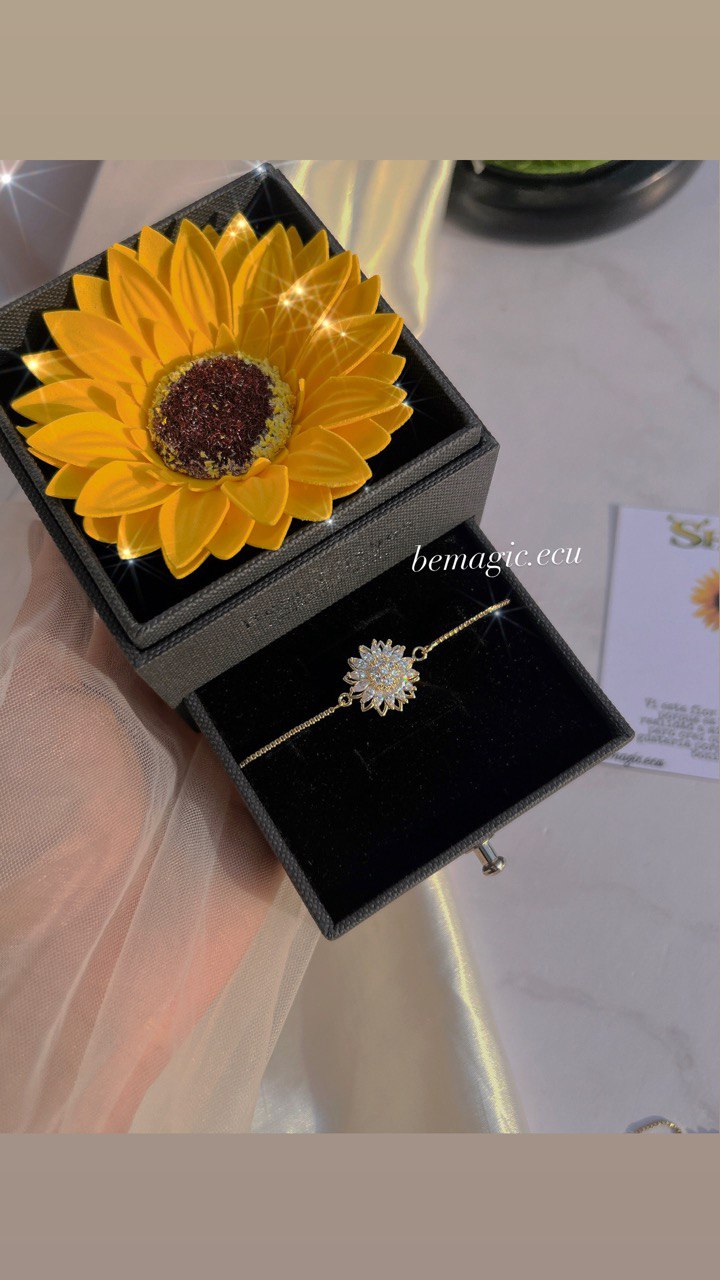 Brazalete de Girasol más cofre eterno🌻❤️
