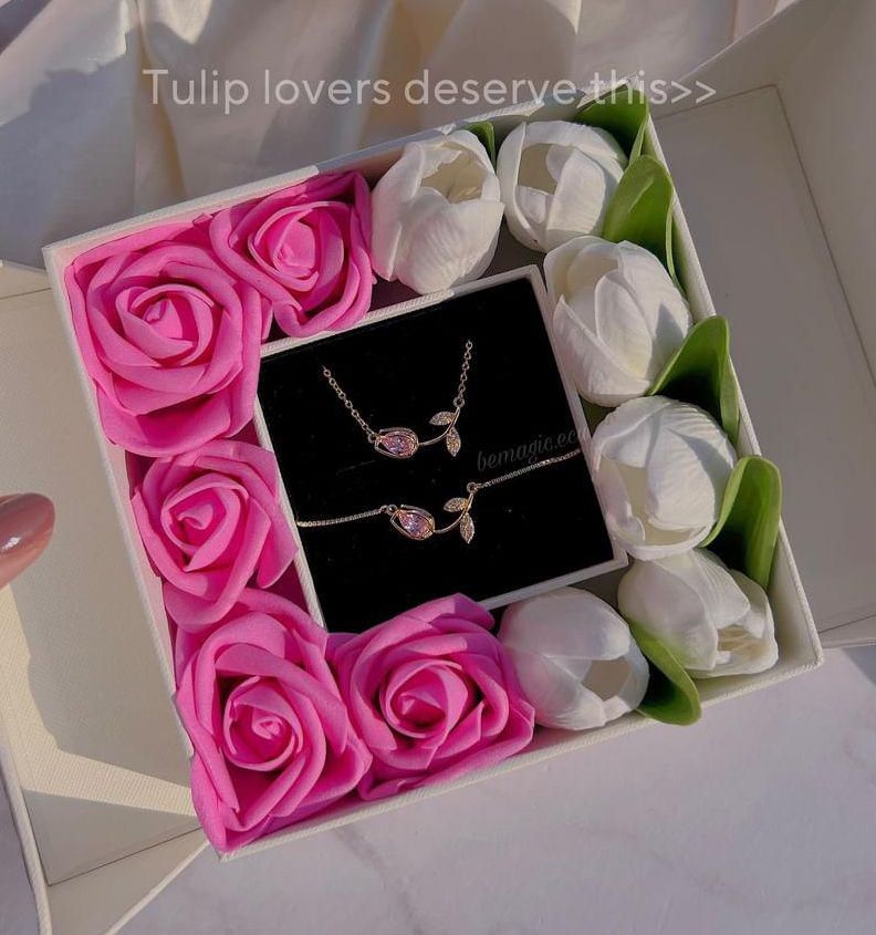 Cofre tulipanes rosados 💞🌷