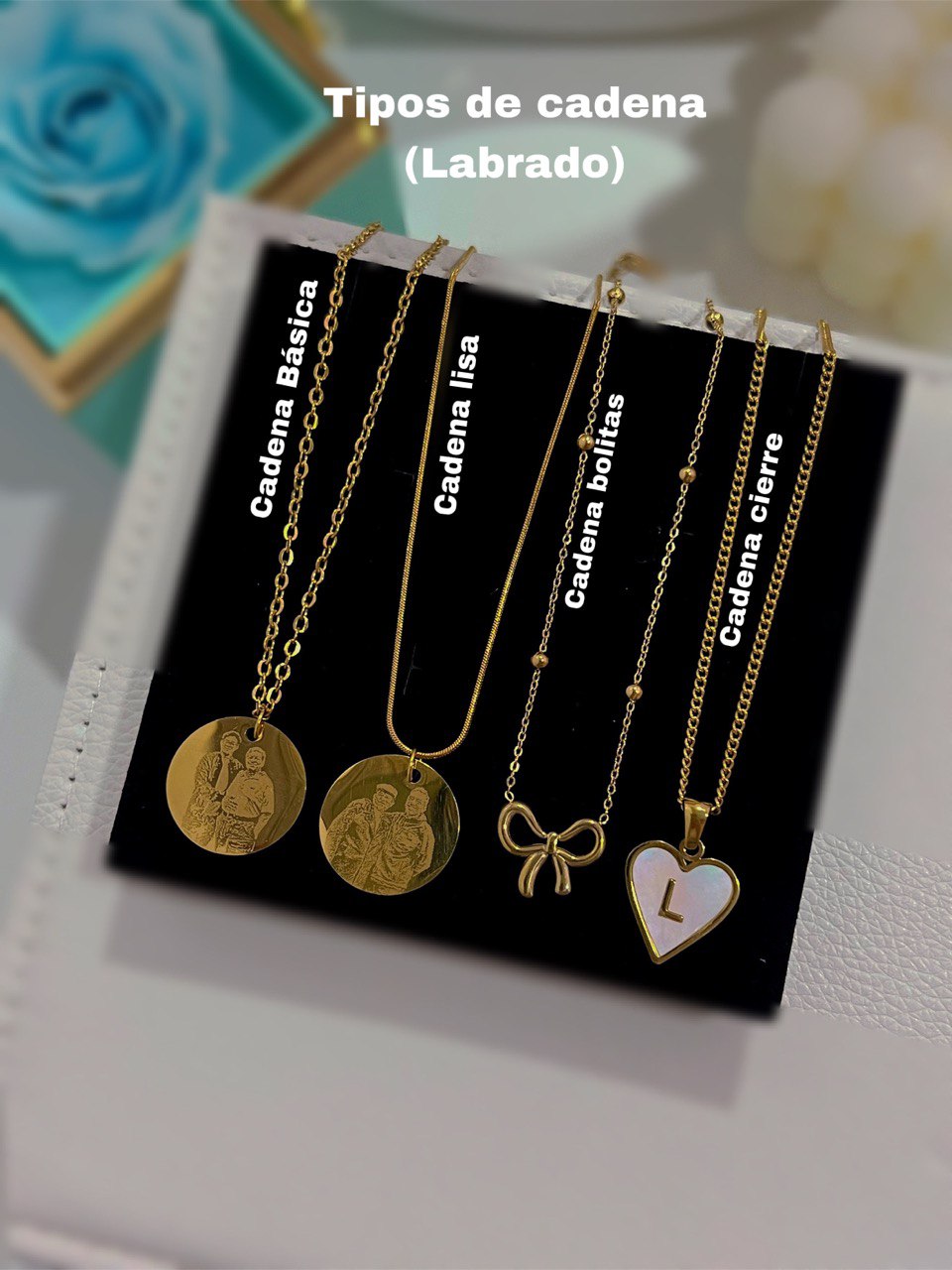 Cadena Graduada más Linda Circular 20mm Dorado