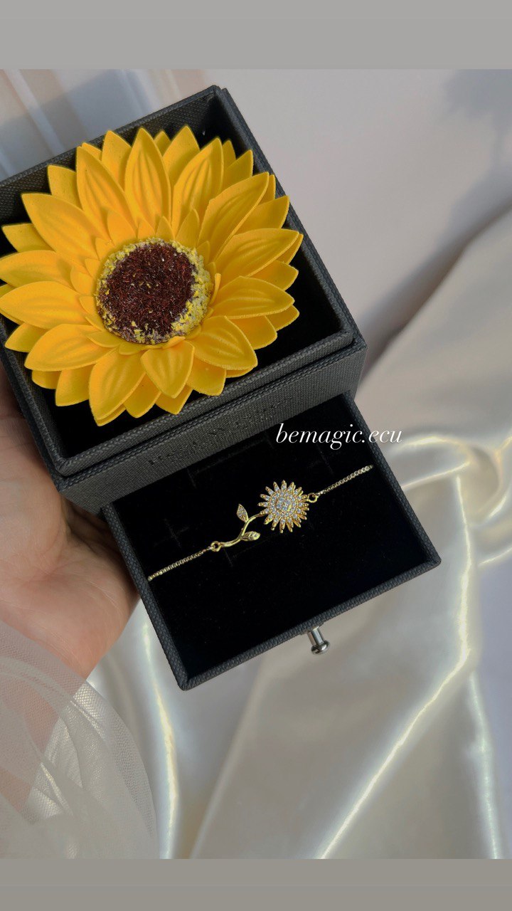 Brazalete de Girasol más cofre eterno🌻❤️
