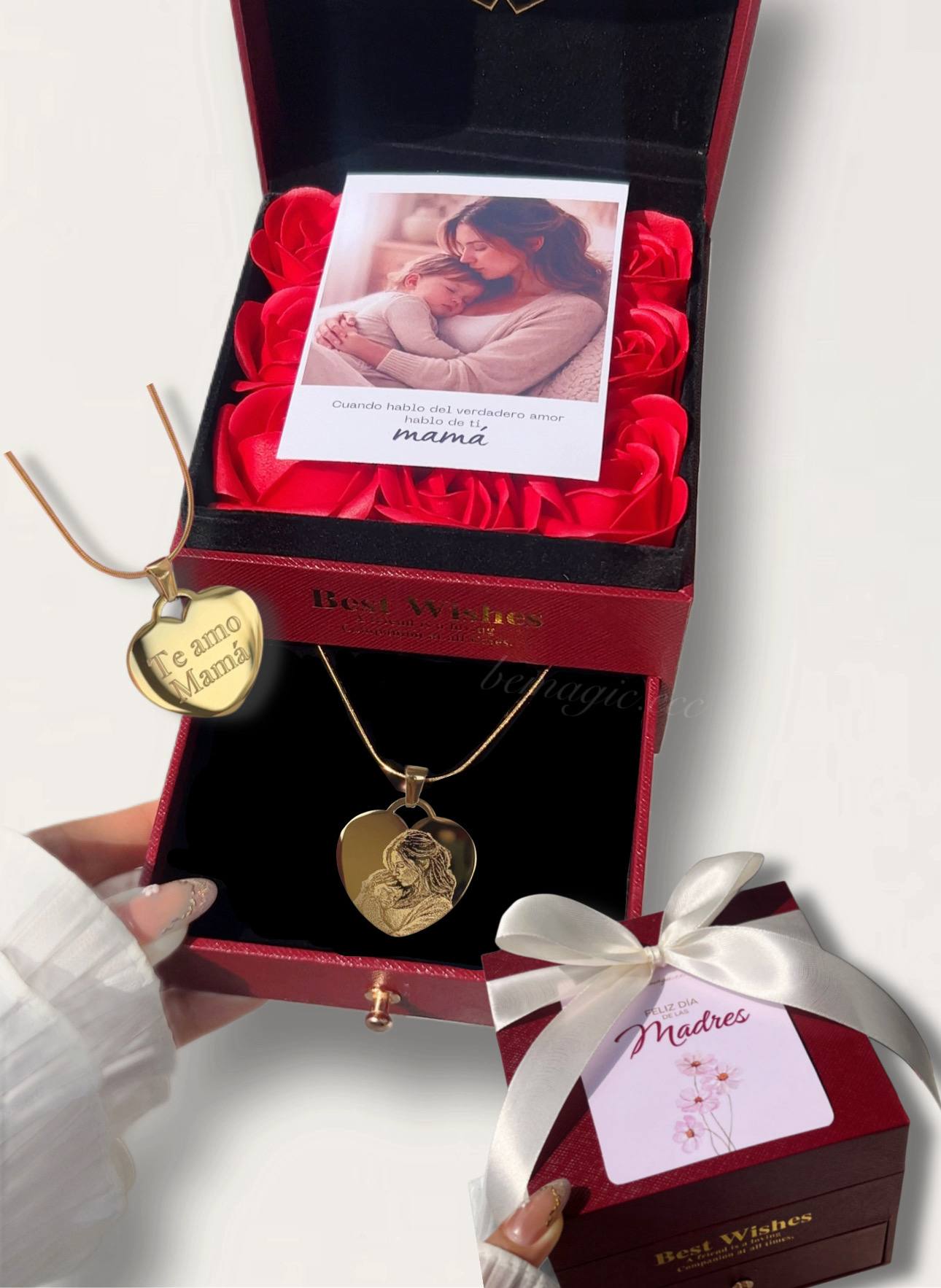 Box Mamá eres Paz🌹♥️ Cofre rosas eternas