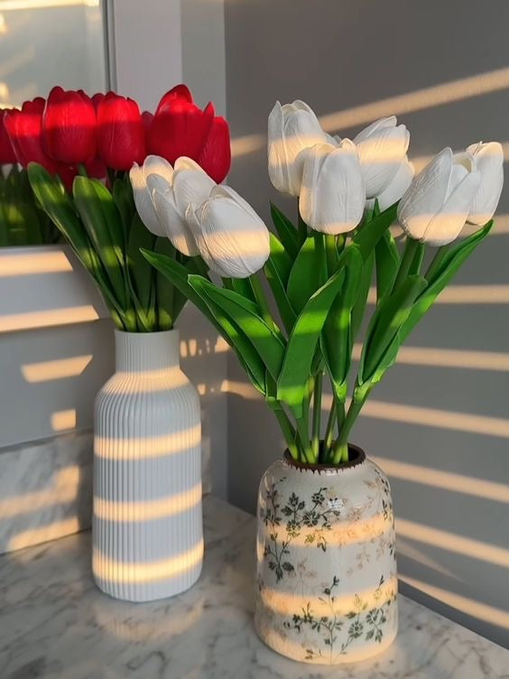 Conjunto tulipanes Blanco 💕🌷