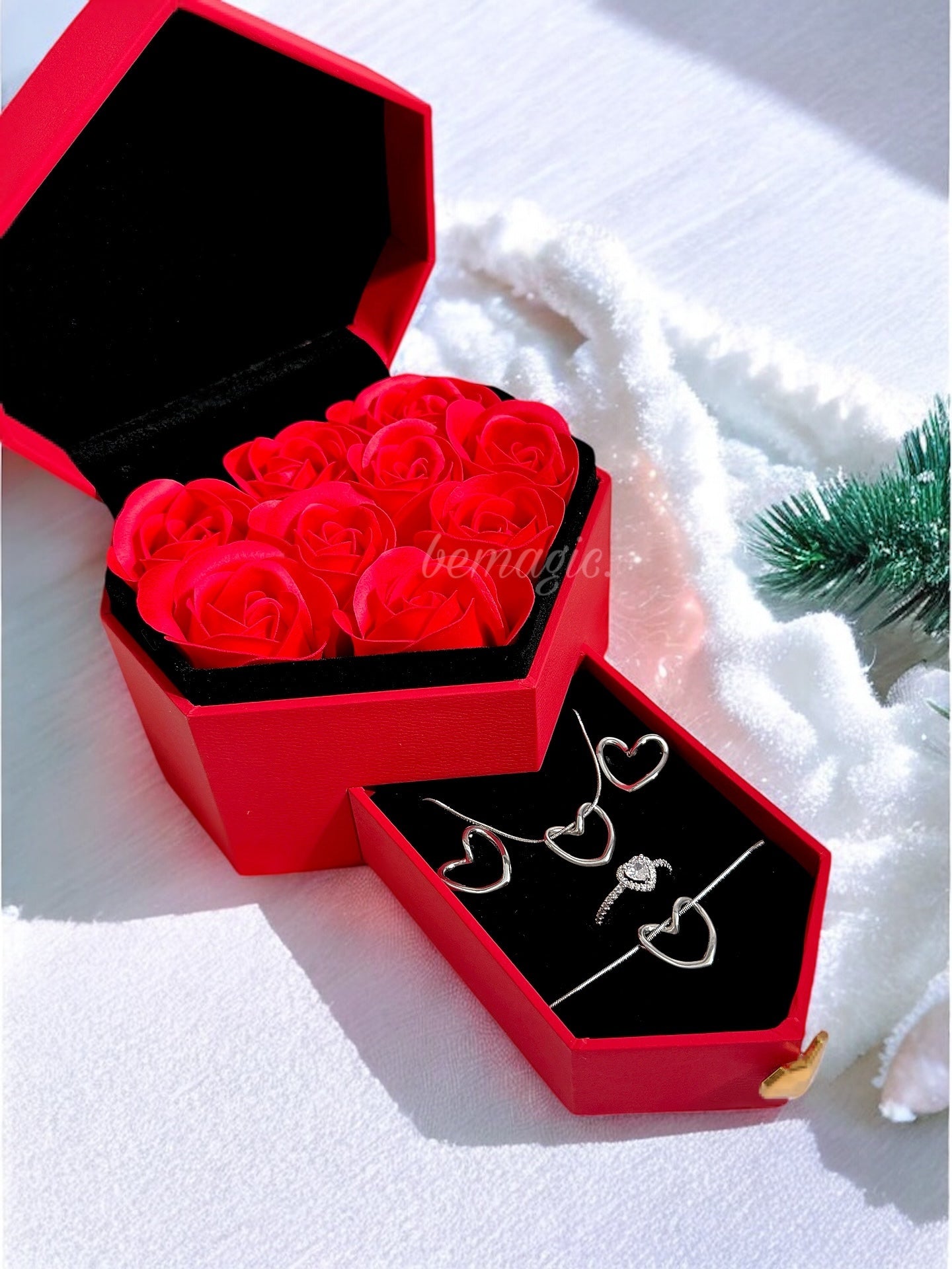 Set red Heart Christmas 🎄 ❤️ envío gratis