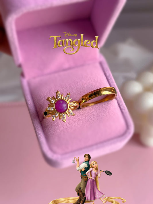 Set anillos promesa Sol Rapunzel 💜☀️