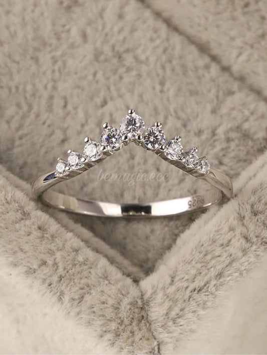 Anillo promesa crown 💍 Plata 925