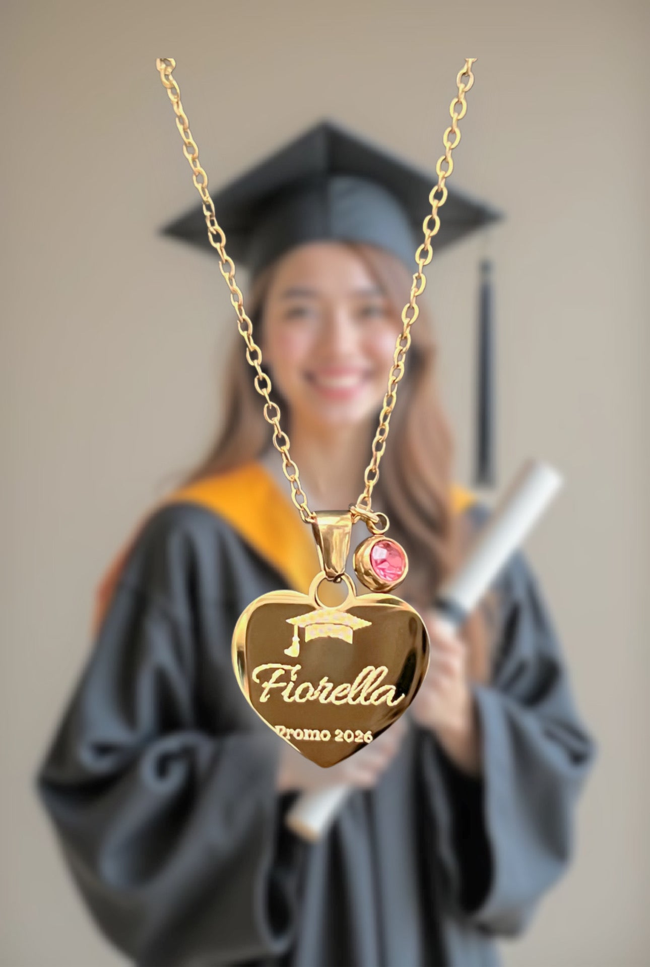 Prom Girly 💖🎀 👩🏻‍🎓 Collar Graduada – Edición Clásica