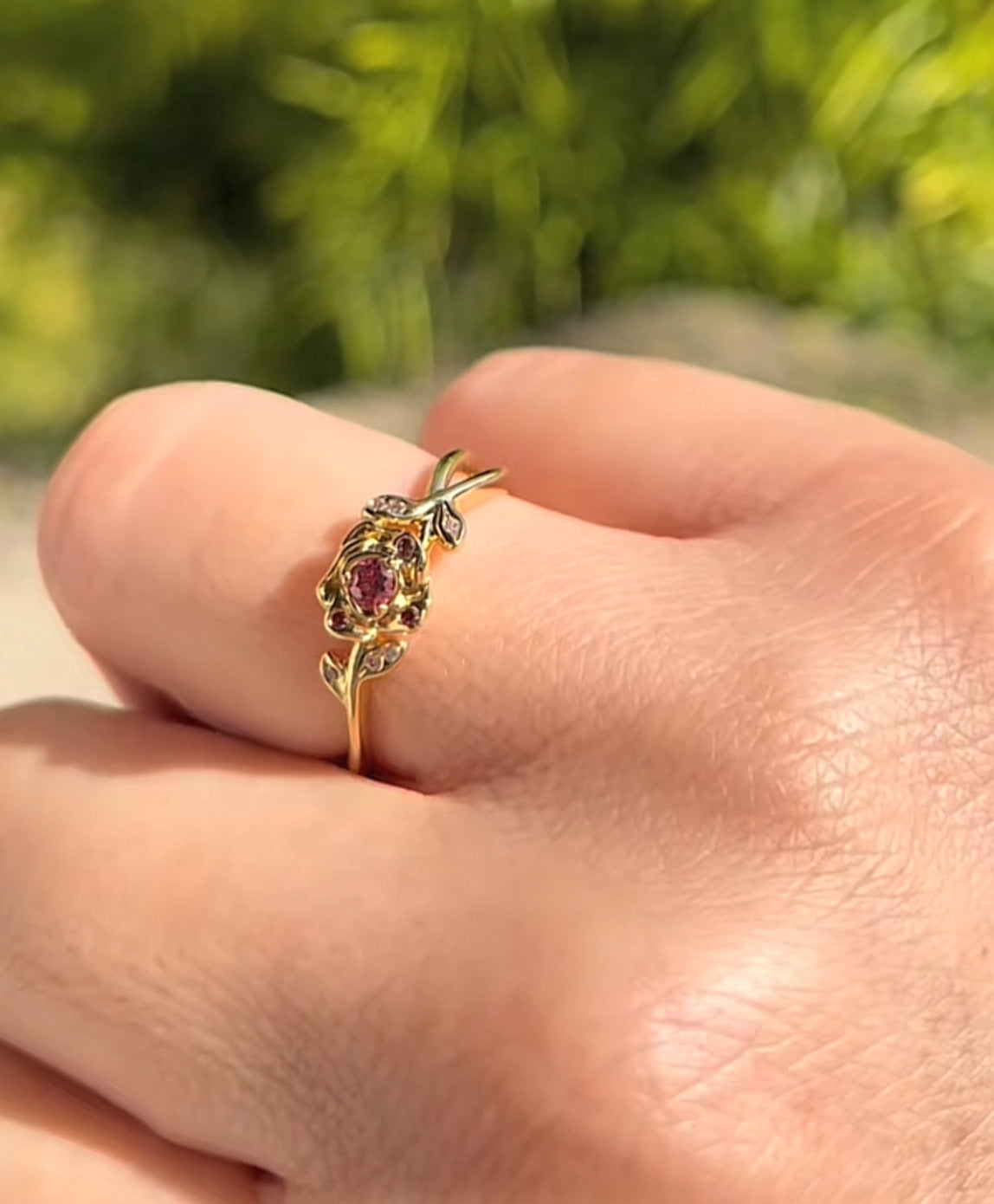 Anillo Bella y Bestia 🌹 Plata 925