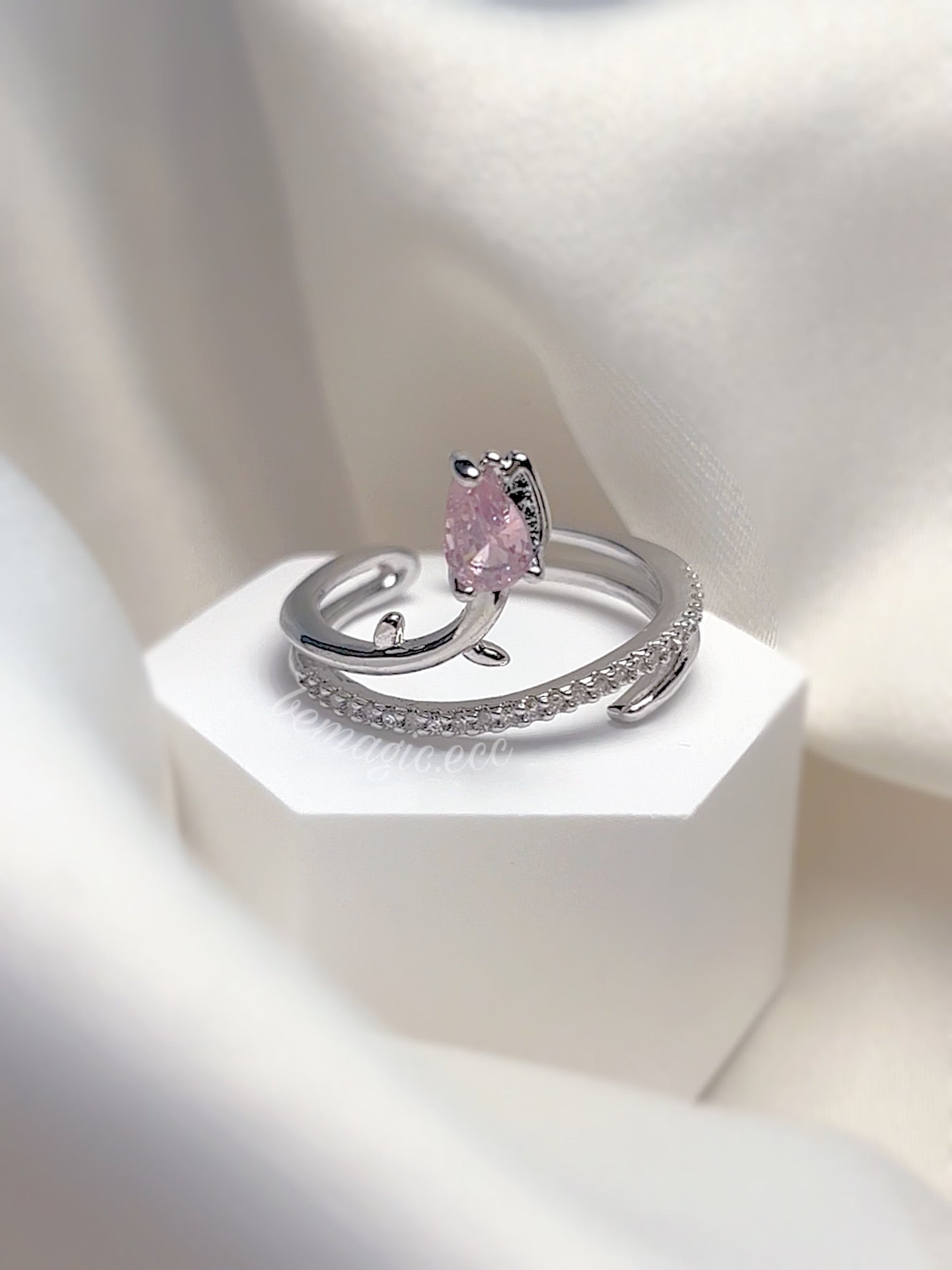 Regalo Diciembre cofre de tulipán y anillo promesa 💍🌷🎄