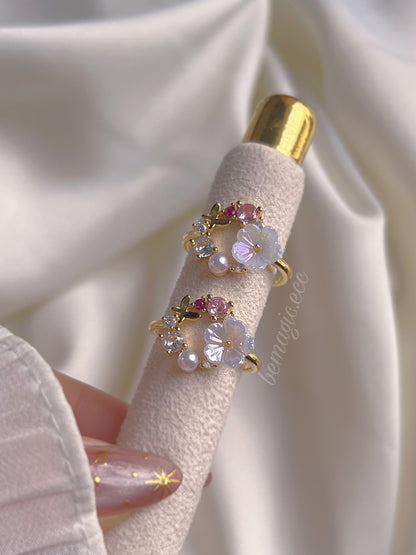 Anillo Floral Abril 🌸🦋