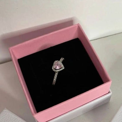 Anillo promesa Heart Pink ajustable