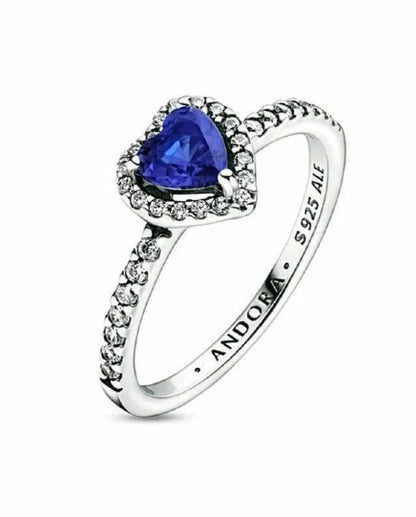 Anillo corazón azul/ Plata 925 💙