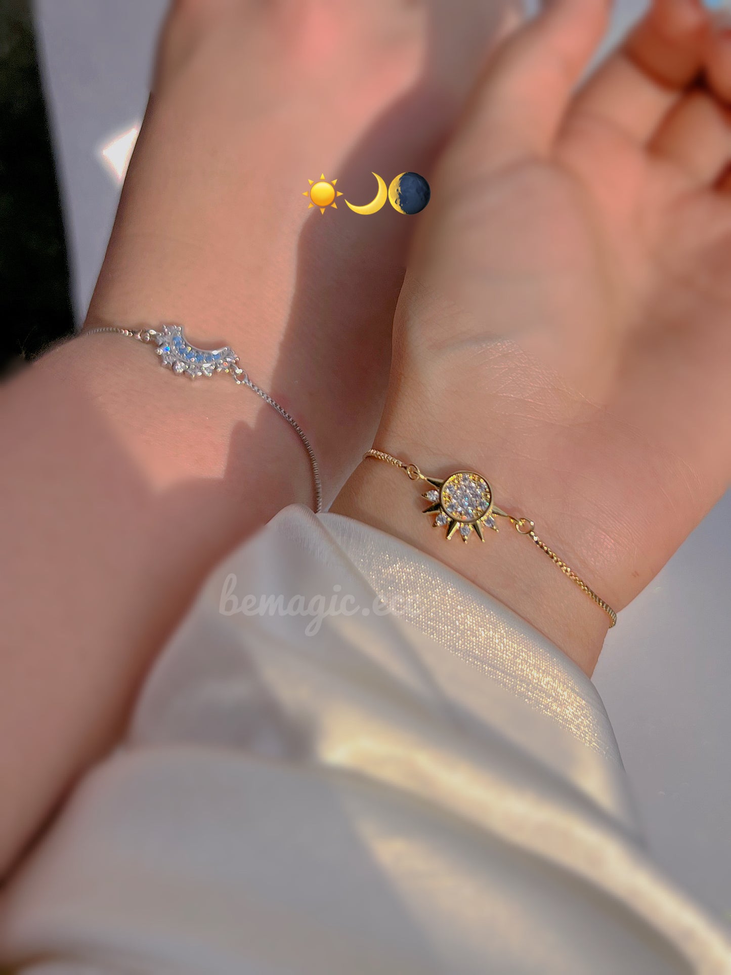 Par Brazaletes Sol y Luna 🌒 ☀️🌙