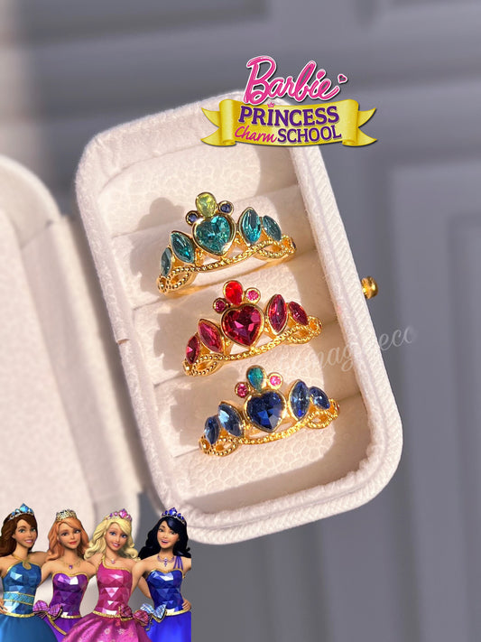 Anillos Barbie Escuela de Princesas 💖para compartir