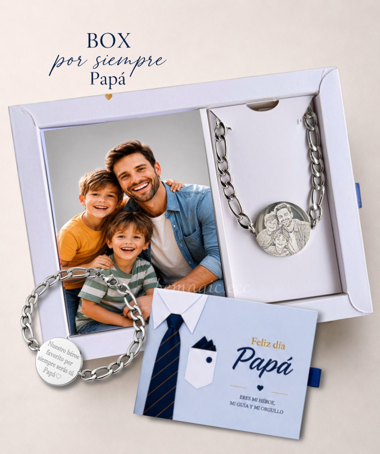Brazalete Por siempre Papá 💙🦸🏻‍♂️