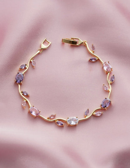 Brazaletes de tulipanes Rosa y Lila 💜🌷✨