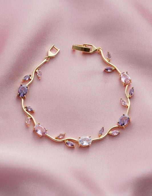 Brazaletes de tulipanes Rosa y Lila 💜🌷✨