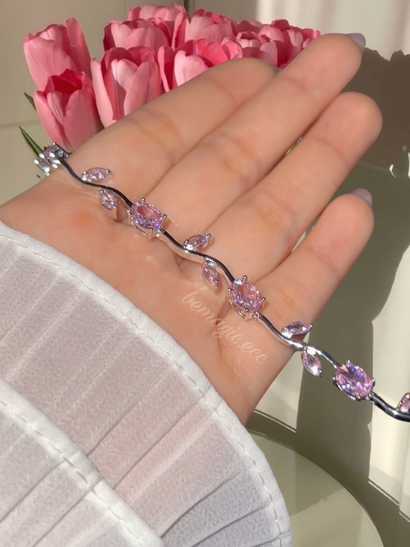 Brazalete tulipán Pink Girl 🎀🌷