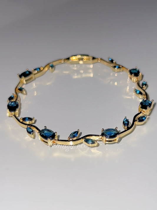 Brazalete tulipanes azul 🩵🌷