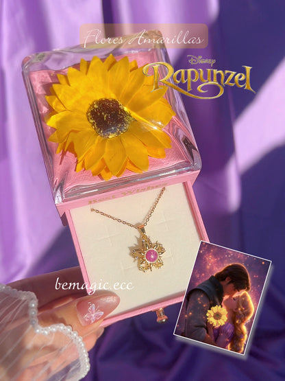 Flor que da Fulgor y Girasol eterno/ Flores Amarillas Rapunzel 🌻💜