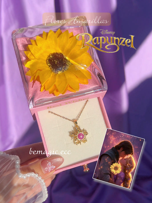 Flor que da Fulgor y Girasol eterno/ Flores Amarillas Rapunzel 🌻💜