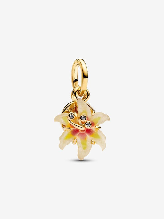 Dije charm flor dorada/ Alumbra en la oscuridad☀️🌸